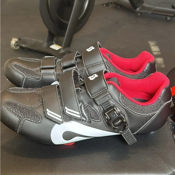 Peloton | Shoes | Peloton Black And Red Cycling Shoes | Poshmark display picture 1